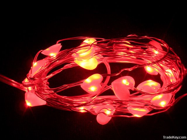 Led string light Heart shape , christmas decorative lights