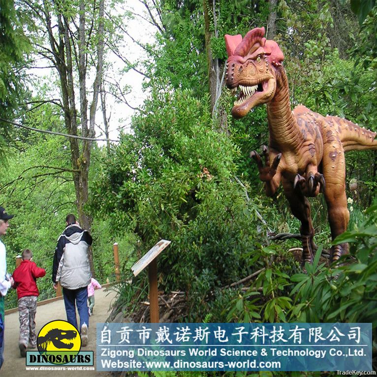 Outdoor playground animatronic dinosaurs