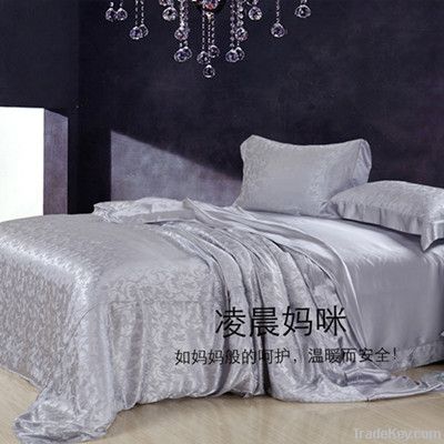 100% natural silk bedding four-set/bed sheet