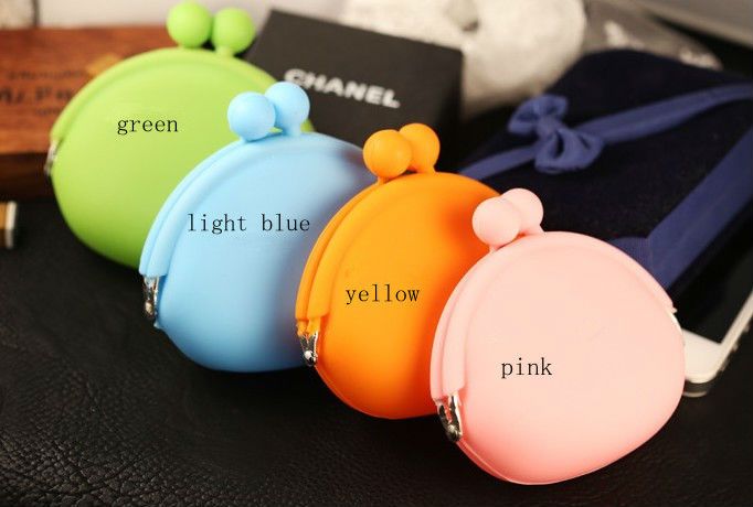 Wholesale 200pcs/lot Japanese style silicone purse fashion coin wallet Lovely Key / Cosmetic Holder