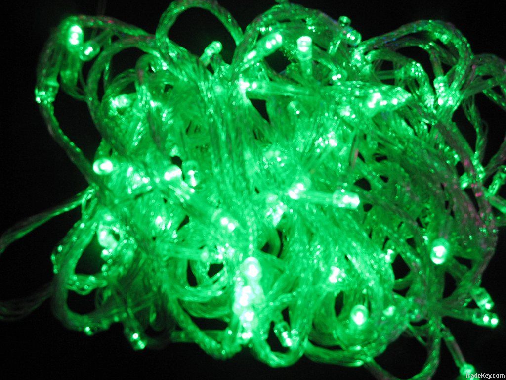 HOT!10pcs Green 10M 100 LED twinkle string Fairy lights Wedding/xmas