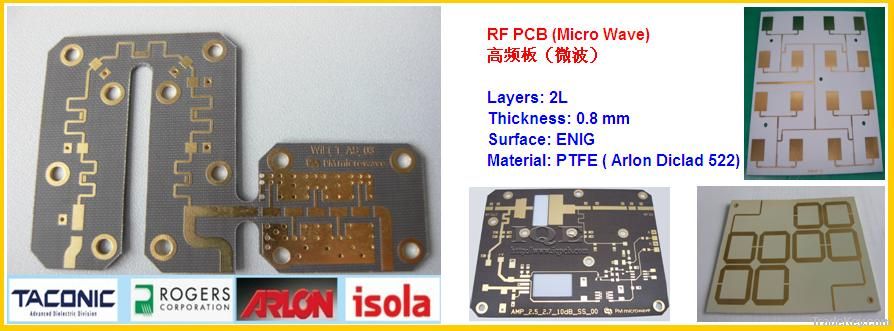 high frequency lcd rigid pcb