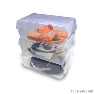transparent pp plastic clear shoe box