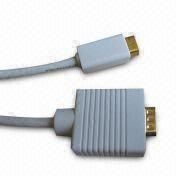 Mini DVI Male to VGA Male Cable
