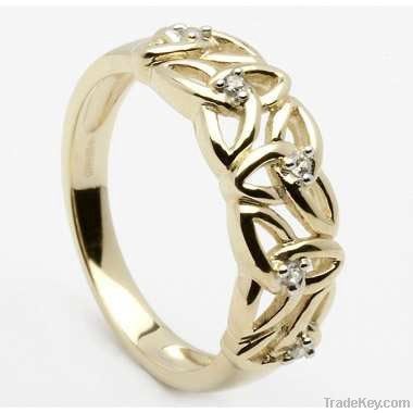 Gold Celtic Knot Engagement Ring