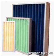 Plastic frame for panel filters