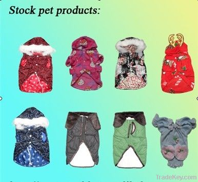 Stock pet clothing