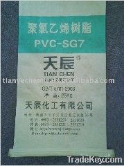 PVC resin SG7 K value 62-60