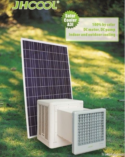 solar evaporative air cooler