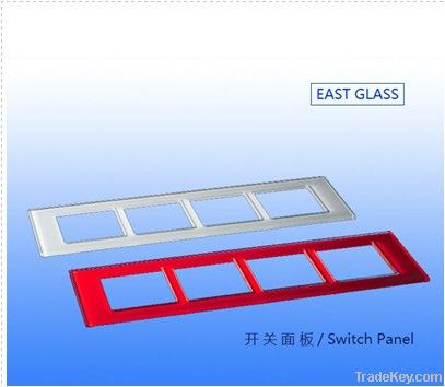 Glass switch panel