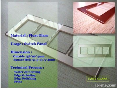 Glass switch panel