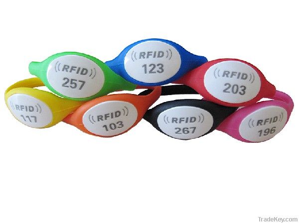 RFID Waterproof Silicon Wristband (125kHz & 13.56MHz)