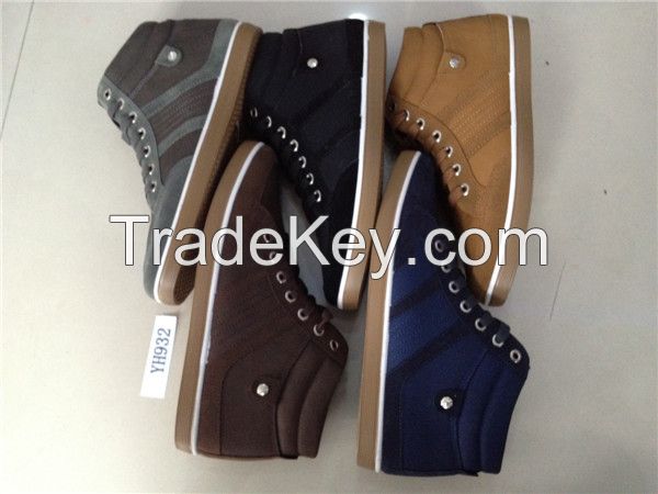 PVC Injection Fashion Men's Boots shoes, Canvas Casual Boots Footwear