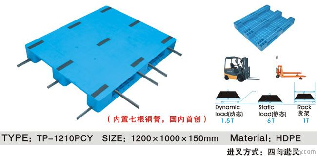 three legs plastic pallet