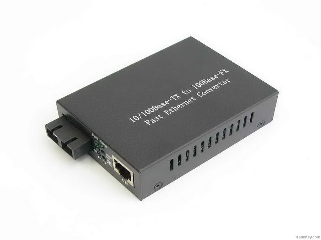 10/100M 1310nm dual fiber 1*9 SM 20Km fiber Media Converter
