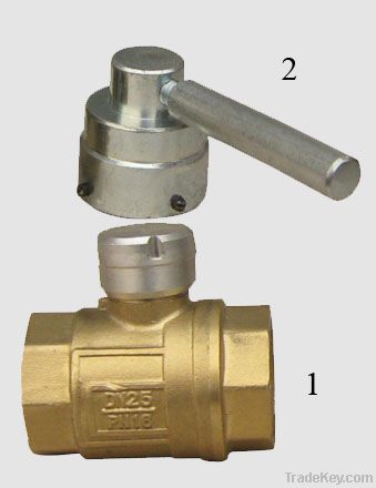 Magnetic locking temperature ball valve