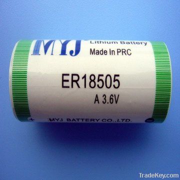 ER18505 Lithium Thionyl Chloride  Battery