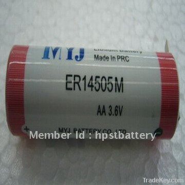 3.6V ER14505M Lithium Thionyl Chloride  Battery