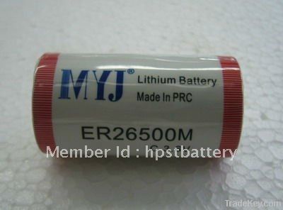 3.6V ER26500M Lithium Thionyl Chloride  Battery