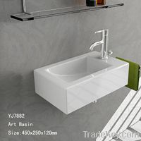 YJ7882 2012 Newest Design Ceramic Wall Hung Wash Basin