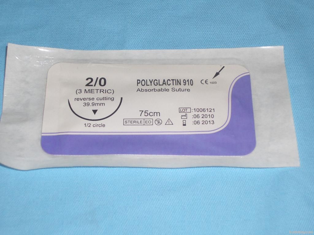 Surgical Suture - Polyglatin (2#--6/0)