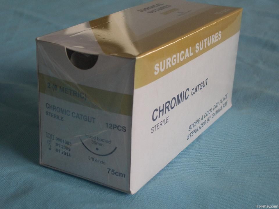 Surgical Suture - Chromic Catgut (2#--6/0)