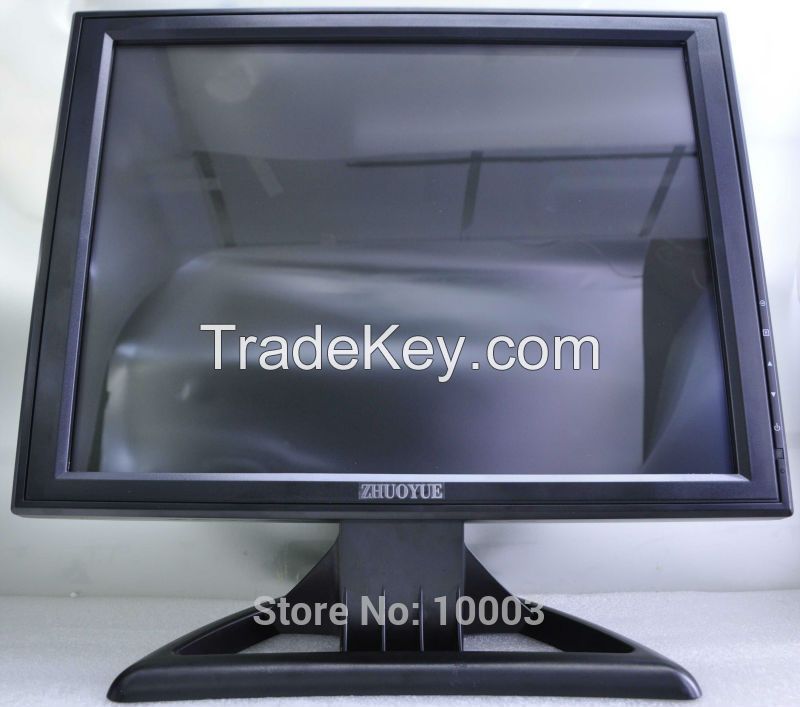 15 inch 4:3 touch screen monitor, touch screen monitor for pos.warrantry 1 year,