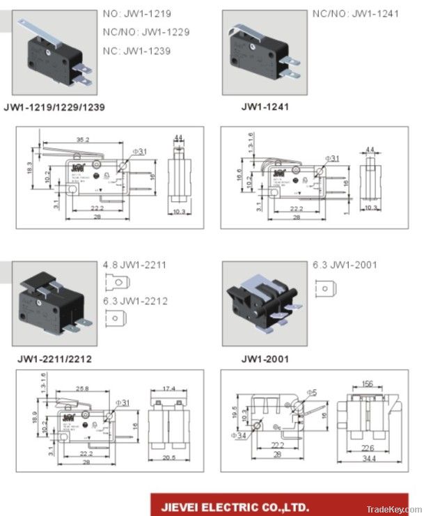 JW1-2001 Micro Switch JELVEL