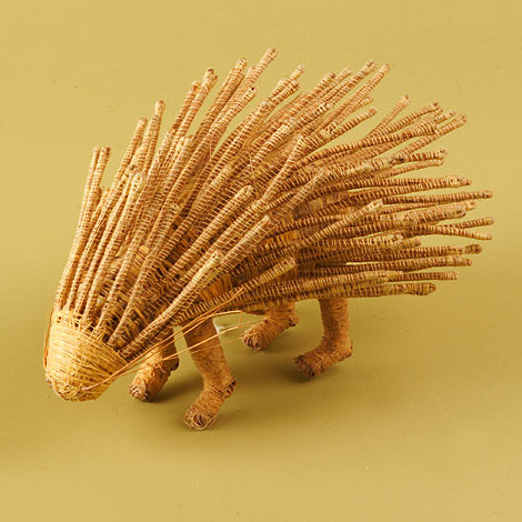 'Twined hedgehog' coir toy