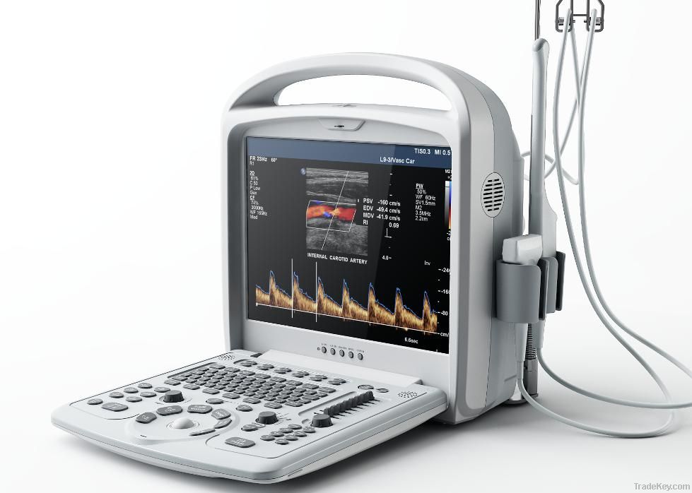Veterinary color doppler ultrasound scanner
