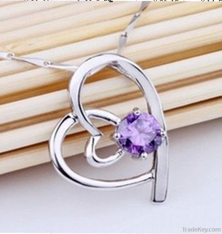 925 silver pandent necklace for fashion jewelry set