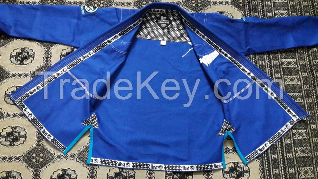 Blue Bjj Kimonos Custom Design Artwork