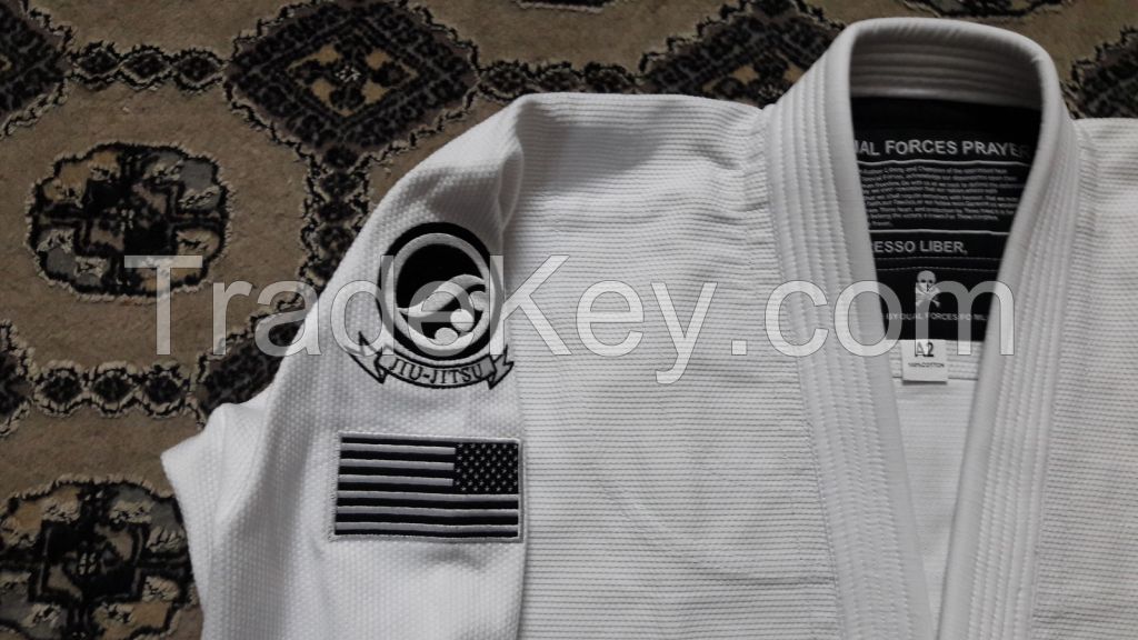 White Bjj Gi Custom Logos & Design