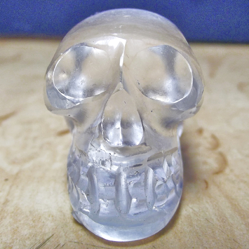170 Ct Genuine Rock Crystal Carved Skull Healing Gemstone!!!