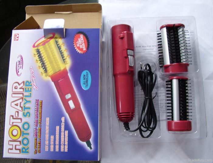 Female professional hair styling brush