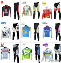 pro team long sleeve cycling tops