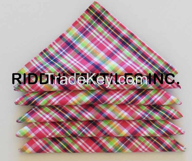 Madras Checks Cotton Napkin Tea Towel