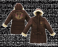 Hannah Montanaâ€ Brown Hooded Coat (7-16)