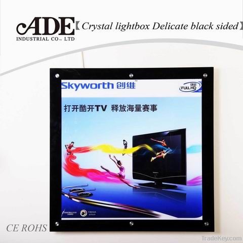 Black  side LED crystal  light box