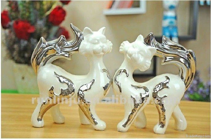 porcelain  home decor wedding gift cat