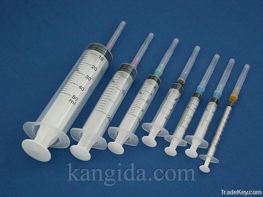 disposable syringe (3parts, luer slip)