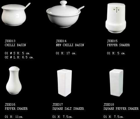 bone china Shaker and Pepper