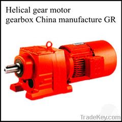 Helical gear motor reducer GR
