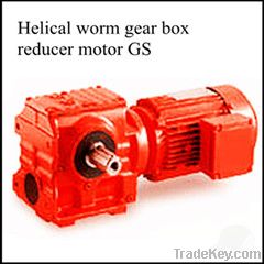 Helical worm gear gearbox speed reducer motor