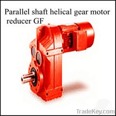 Parallel shaft helical gear box speed reducer motor GF