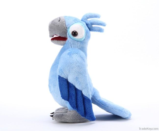 11 Rio big adventure plush toy doll's gift blue parrot blu