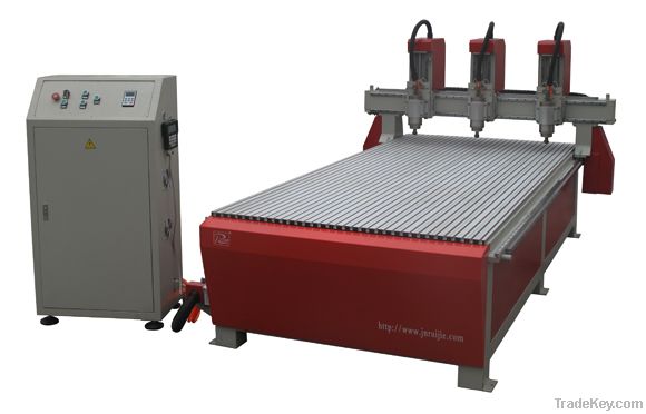 top quality woodworking cnc router BD-1325 with three spindles