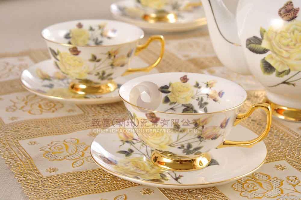 Elegant Roses Cup & Saucer