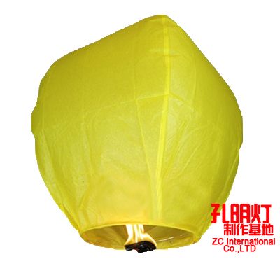 Yellow sky lantern, wish lantern for Birthday, Wedding and Christmas