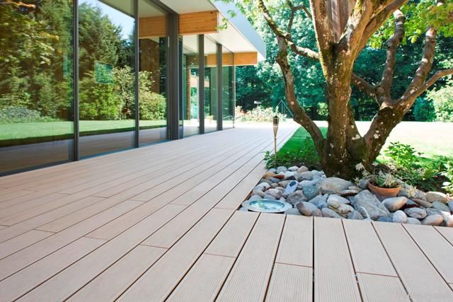 Outdoor flooring_WPC external decking_decking board